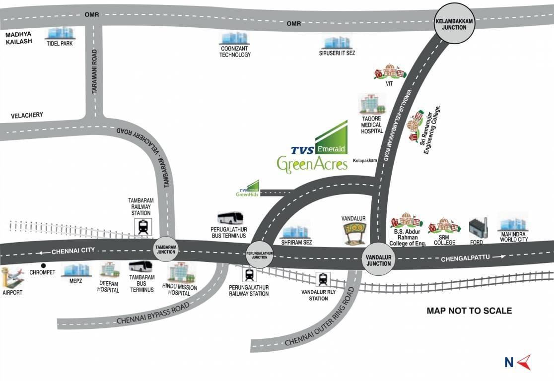 zemljevid Chennai Perungalathur