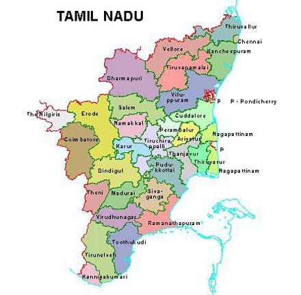 zemljevid Chennai Tamil registraciji takšnega uvoza