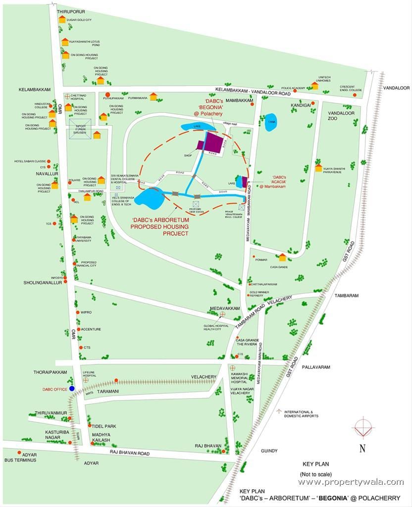 Velachery Chennai zemljevid