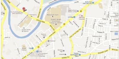 Ana Salai Chennai zemljevid
