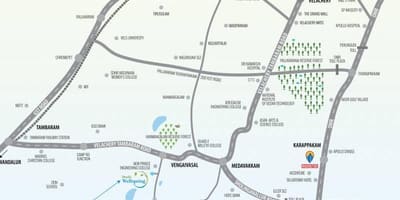 Medavakkam Chennai zemljevid