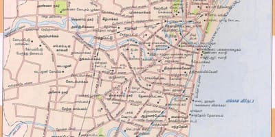 Pot zemljevid Chennai