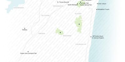 Turistična karta Chennai